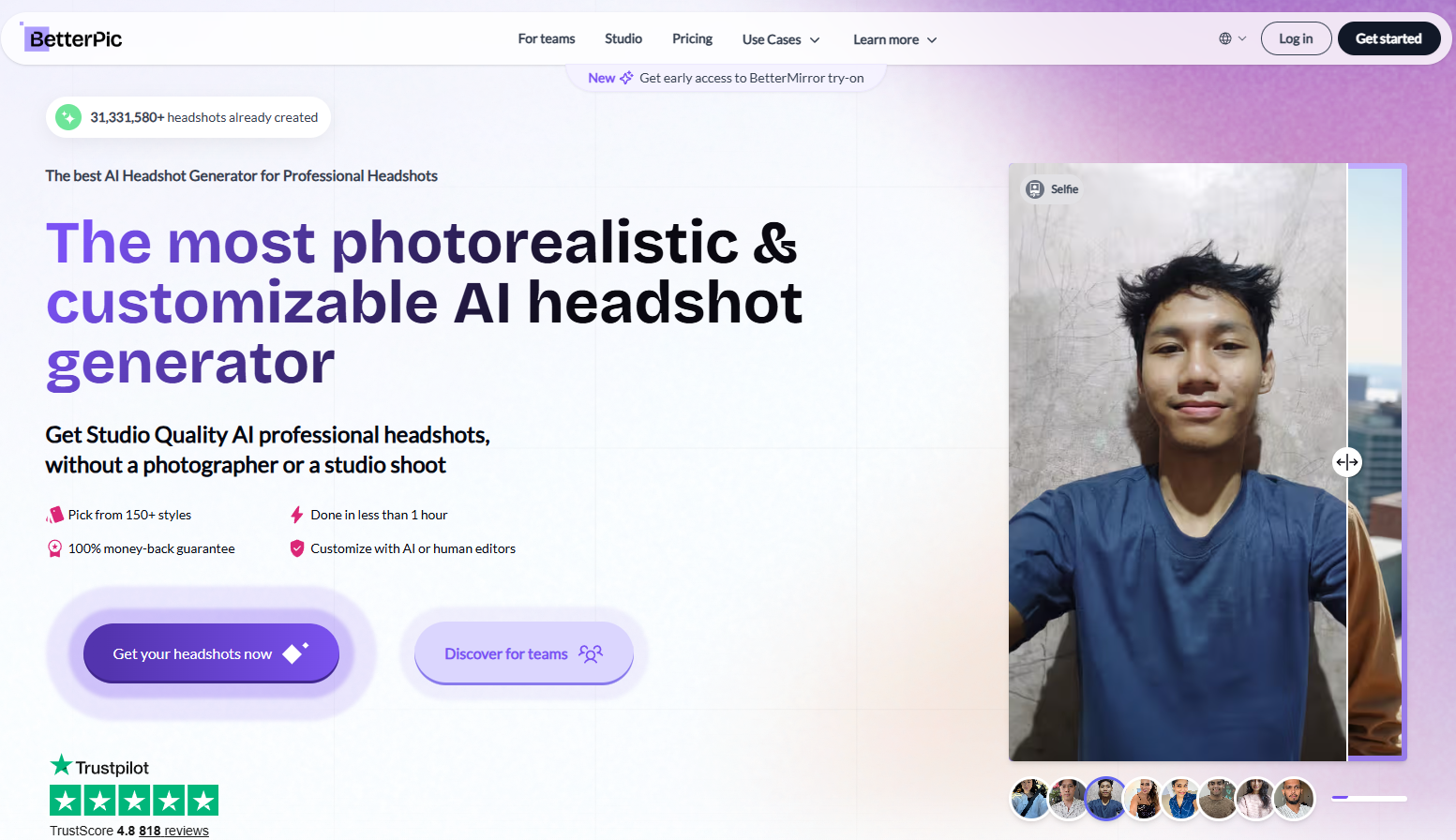 BetterPic.io Review 2025: The Ultimate AI Headshot Generator for Professional Excellence